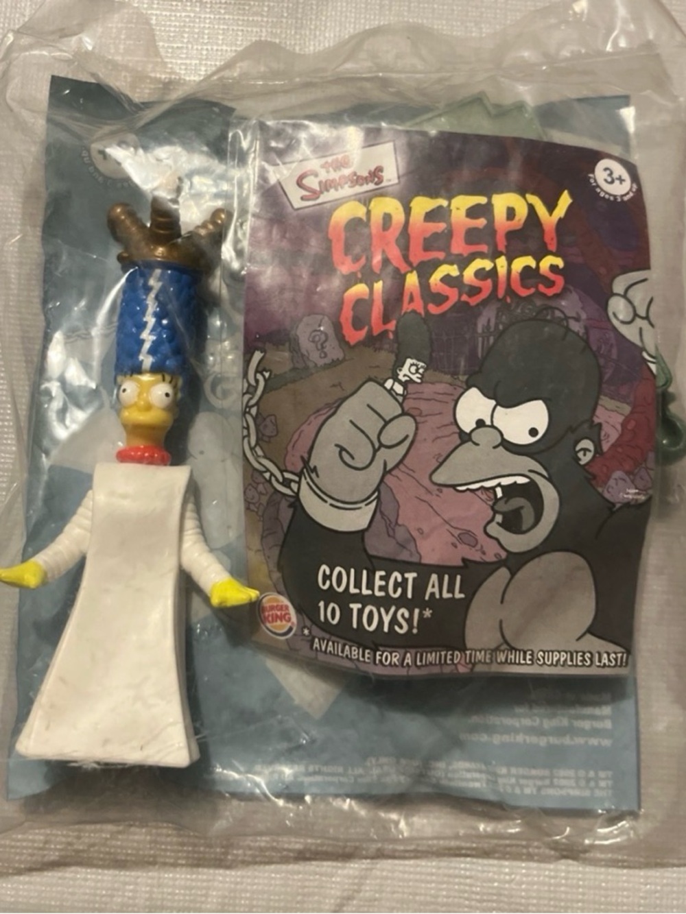 Creepy Classics Marge Simpson Action Figure - White, Blue & Yellow